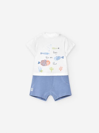 Combi-short avec Imprimé