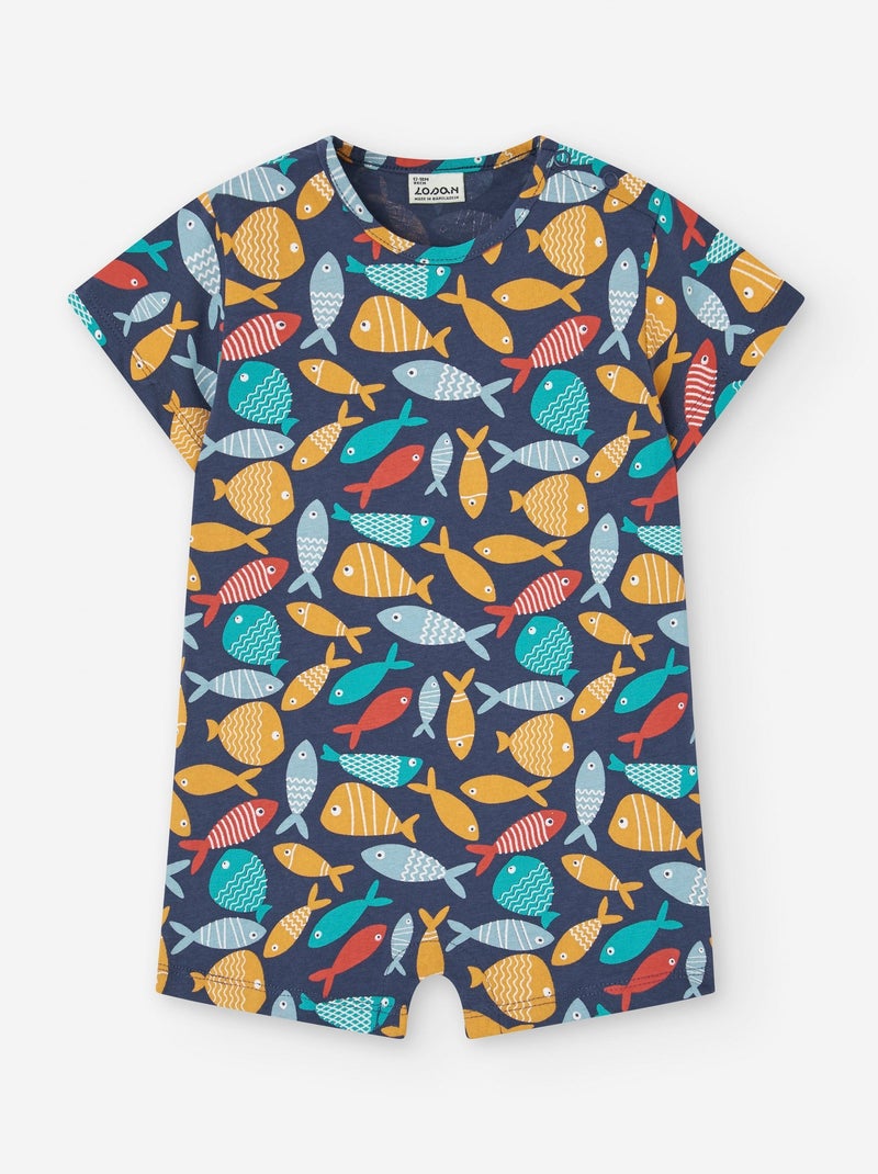 Combi-short avec Motif Bleu clair - Kiabi