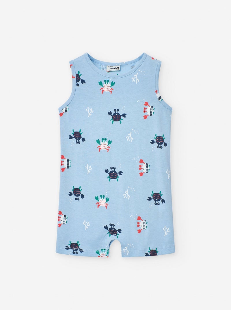 Combi-short avec Motif Bleu clair - Kiabi