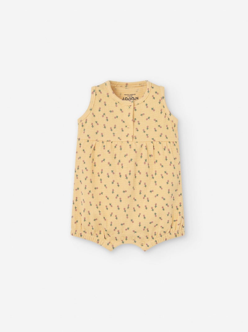 Combi-short avec Motif Jaune clair - Kiabi