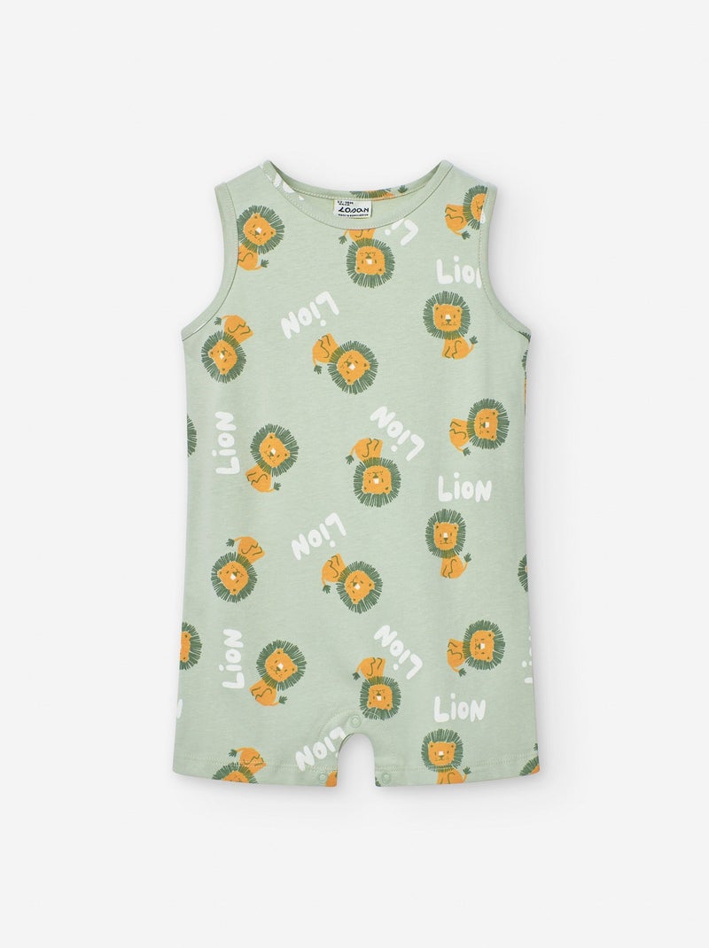 Combi-short avec Motif Vert clair - Kiabi