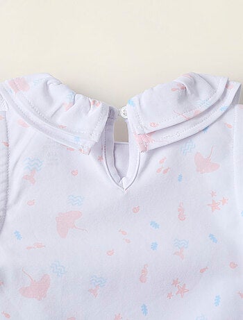 Combi-short avec Volants et Motif