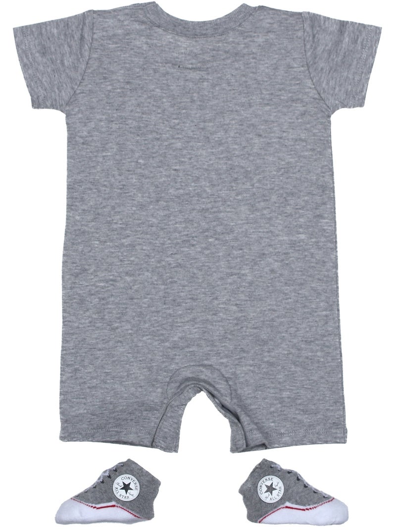 Combi-short Bébé 2 pièces - Converse Gris - Kiabi