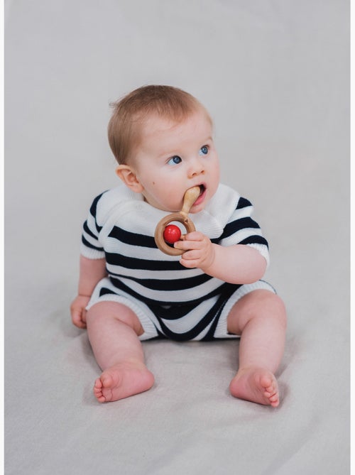 Combi-short bébé marinière - Kiabi Combi-short bébé marinière - Kiabi