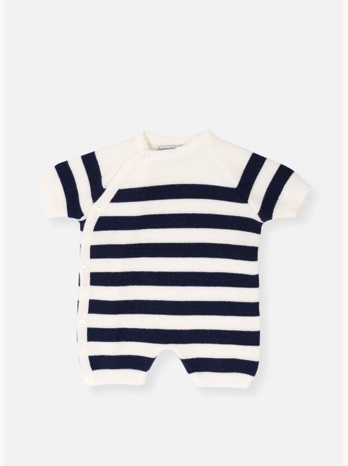 Combi-short bébé marinière - Kiabi Combi-short bébé marinière - Kiabi