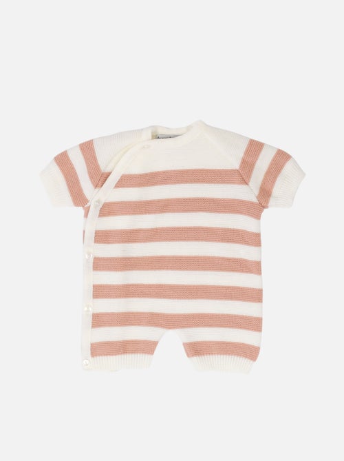 Combi-short bébé marinière - Kiabi Combi-short bébé marinière - Kiabi