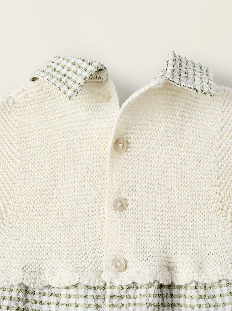 Combi-short combiné pour nouveau-née Vert clair - Kiabi