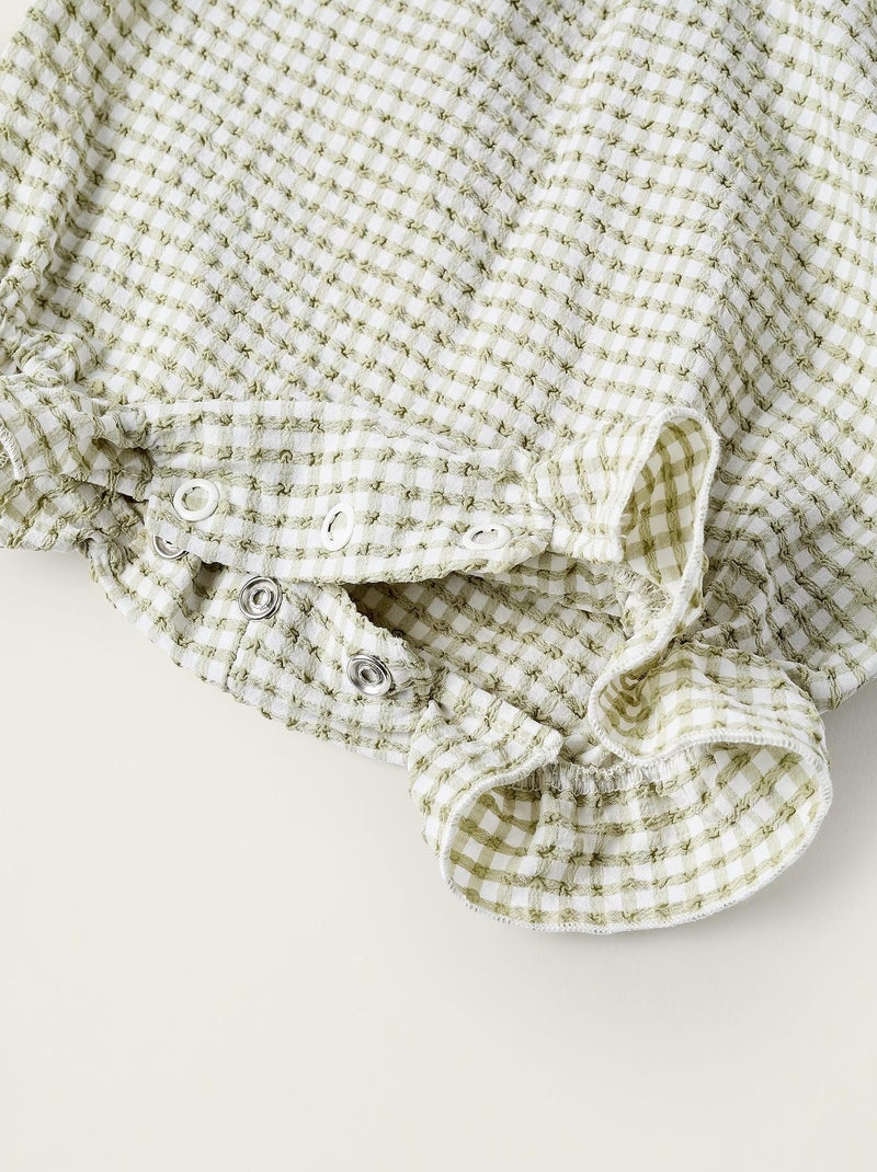 Combi-short combiné pour nouveau-née Vert clair - Kiabi