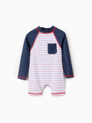 Combi-short de Bain Rayé UPF40