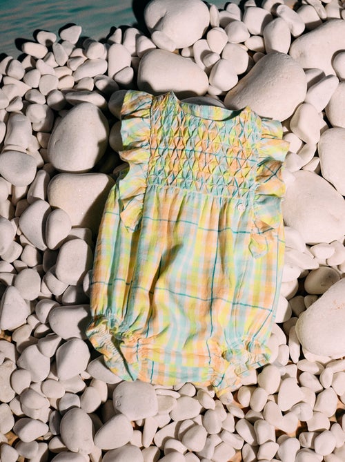 Combi-short en Coton à Carreaux Brothers & Sisters - Kiabi