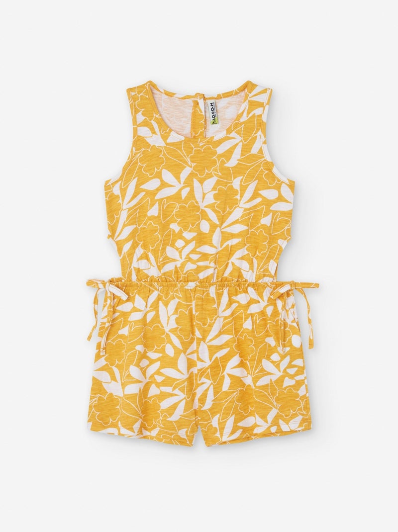 Combi-short en Coton à Motif Jaune - Kiabi
