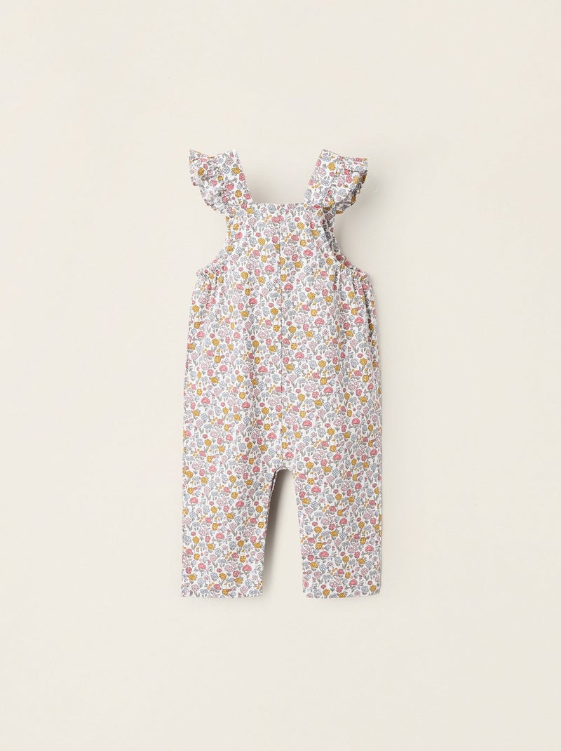 Combi-Short en Coton Floral Beige clair - Kiabi