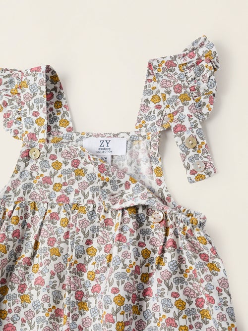 Combi-Short en Coton Floral - Kiabi