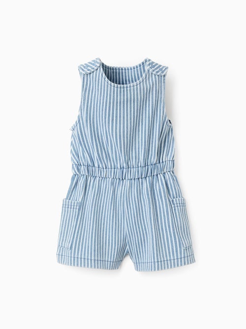 Combi-short en Jean à Rayures - Kiabi