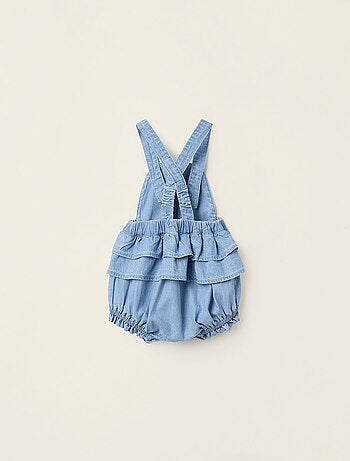Combi-short en Jean Léger avec Volants