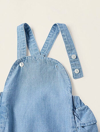 Combi-short en Jean Léger avec Volants