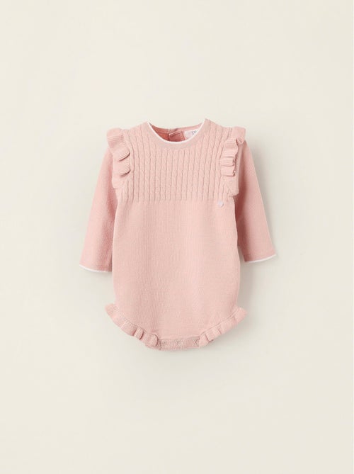 Combi-short en Maille avec Volants - Kiabi