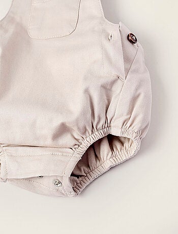 Combi-short en Sergé avec Doublure en Coton
