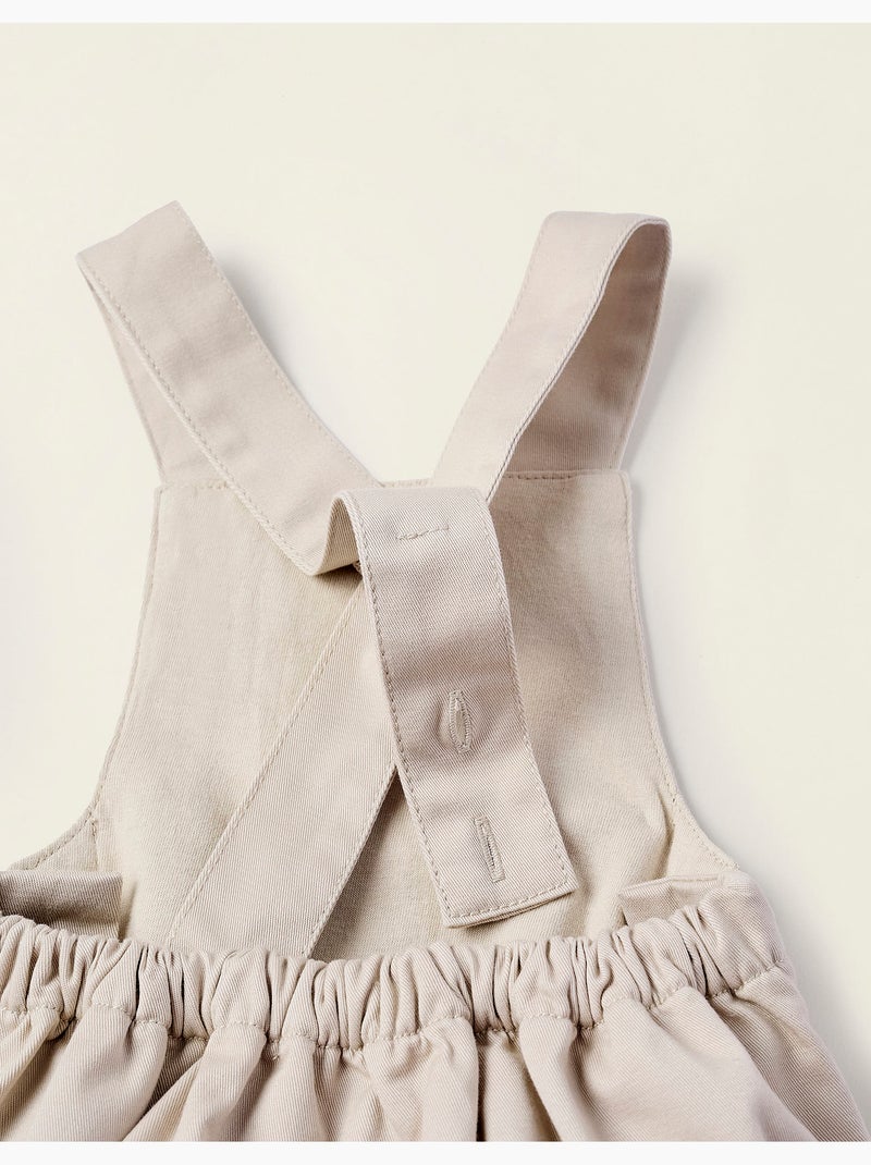 Combi-short en Sergé Beige clair - Kiabi