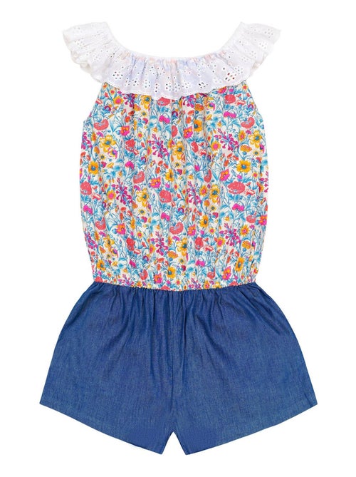 Combi-Short  Fleuri Liberty Fleuri   LOLITA - La Faute à Voltaire - Kiabi