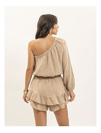 Combi-short gaze de coton XITONIA