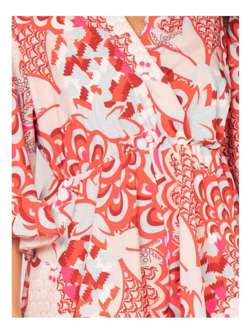 Combi short motifs XOTIS Rouge - Kiabi