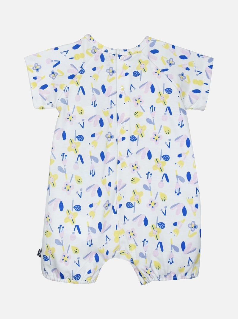 COMBICOURT BANDEAU GOLDEN MANCHES COURTES NAISSANCE Blanc - Kiabi