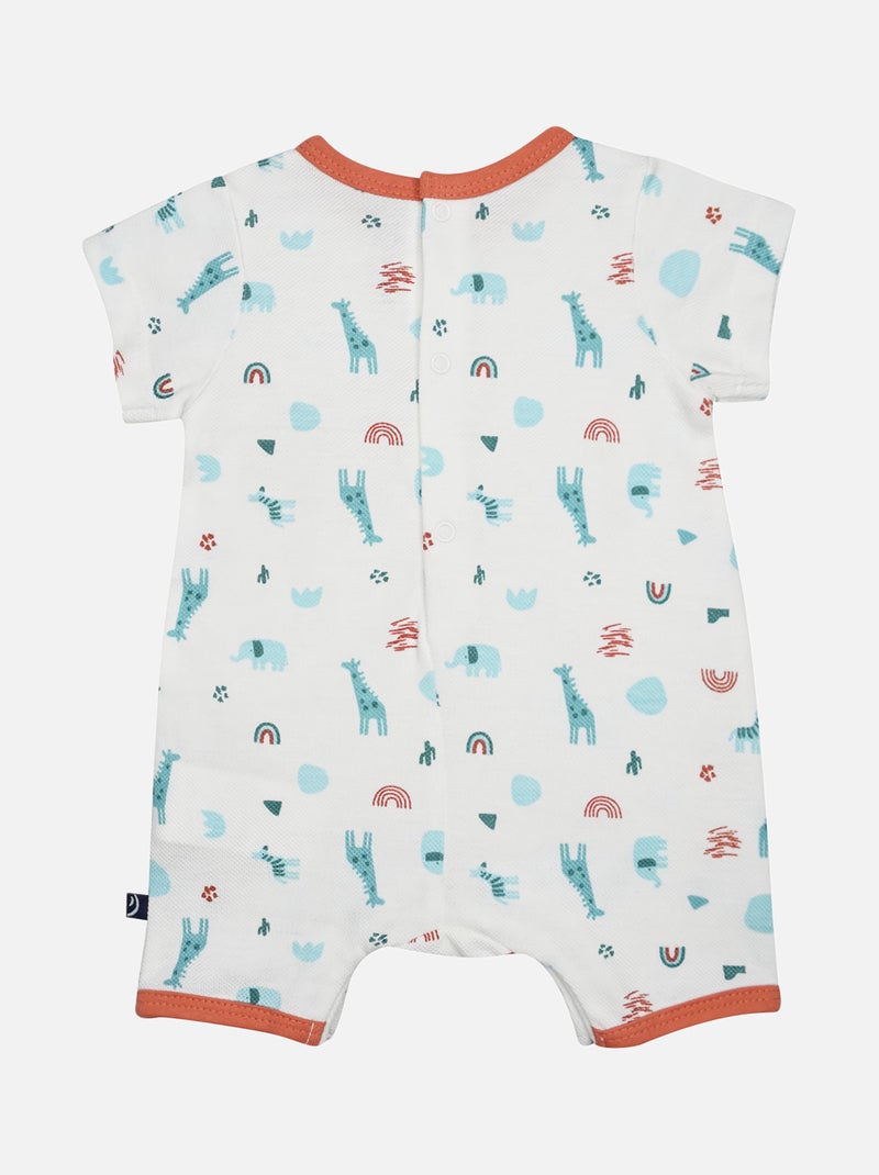 COMBICOURT GUILLERMO MAILLE PIQUEE COURT NAISSANCE Blanc - Kiabi