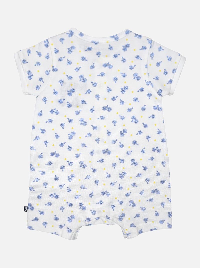 COMBICOURT LEON MAILLE PIQUEE COURT NAISSANCE Blanc - Kiabi