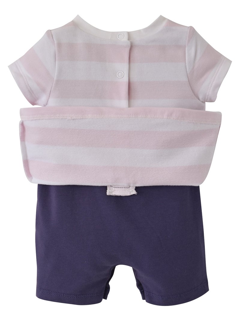 COMBICOURT RAYE ROSE Blanc - Kiabi