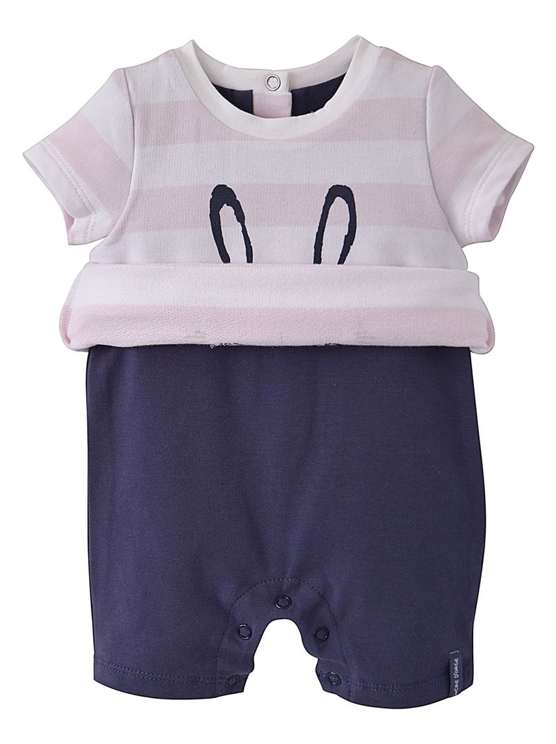 COMBICOURT RAYE ROSE Blanc - Kiabi