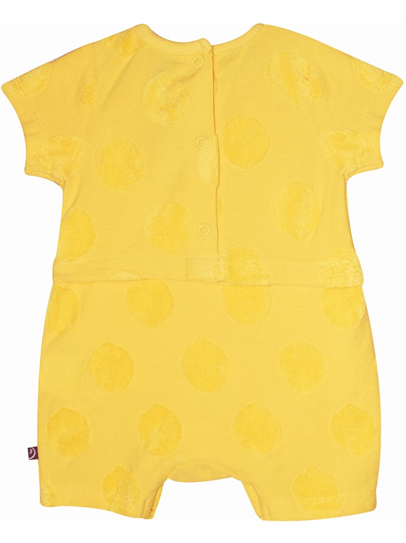 COMBICOURT RIDOUAN MAILLE FANTAISIE COURT NAISSANCE Jaune - Kiabi