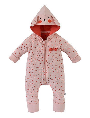 COMBINAISON A CAPUCHE BEBE FILLE