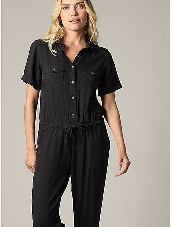 Combinaison Talbot Femme Taille 10 Petite - 100% Laine Noire, Occasion Excel.