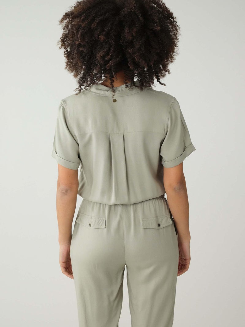 Combinaison à manches courtes pour femme 'Deeluxe' Vert tilleul - Kiabi