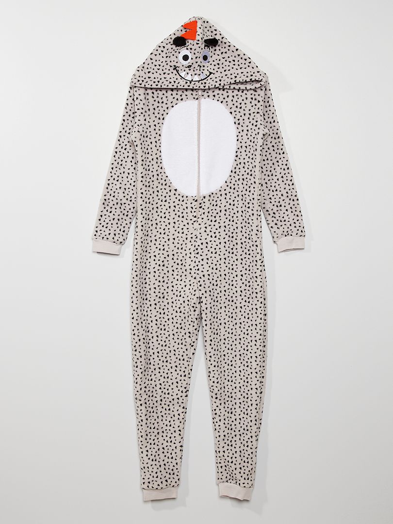 Combinaison Pyjama Chat Gris Bébé, Animaux