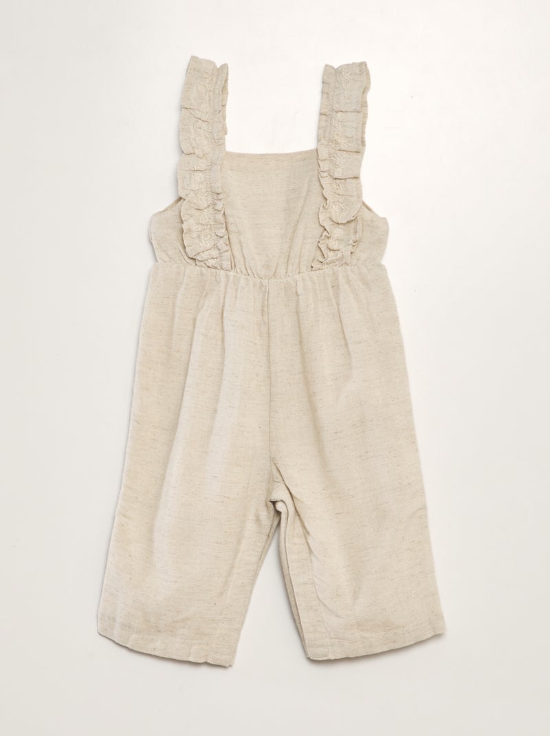 Combinaison avec lin Beige - Kiabi