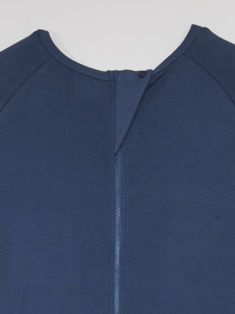 Combinaison avec ouverture zippée - collection facile à enfiler Bleu - Kiabi