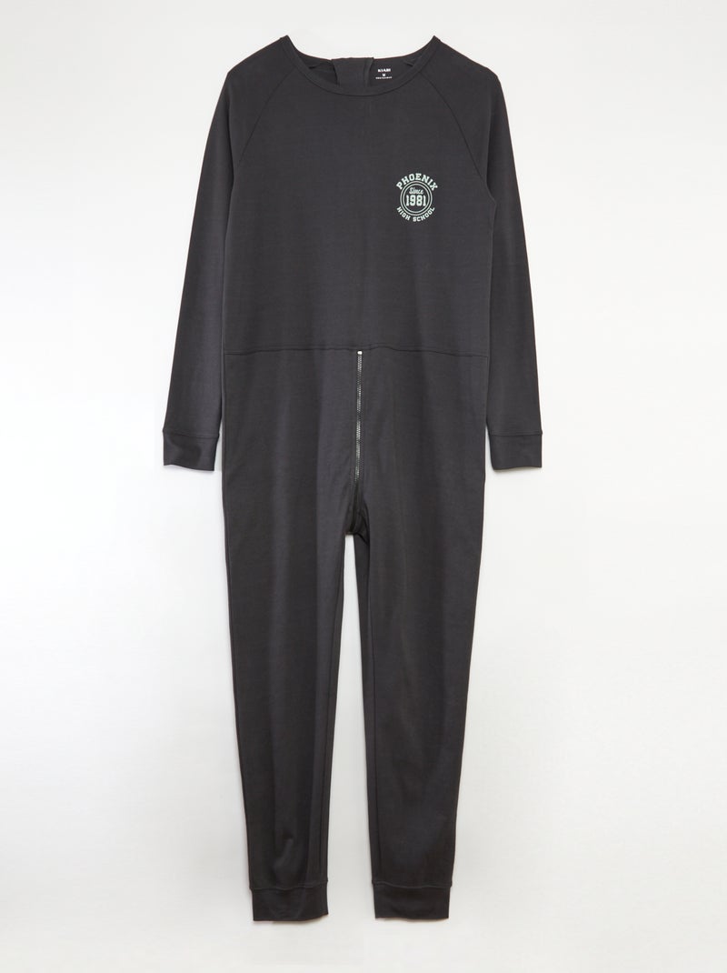 Combinaison avec ouverture zippée - So Easy Gris - Kiabi