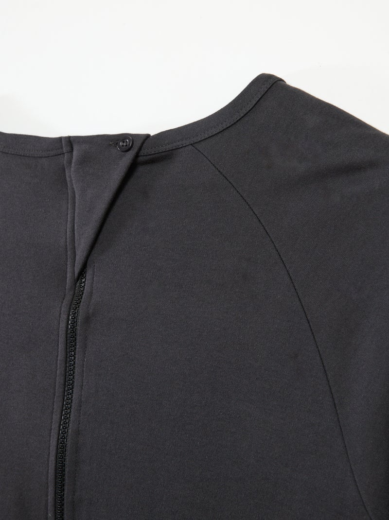 Combinaison avec ouverture zippée - So Easy Gris - Kiabi