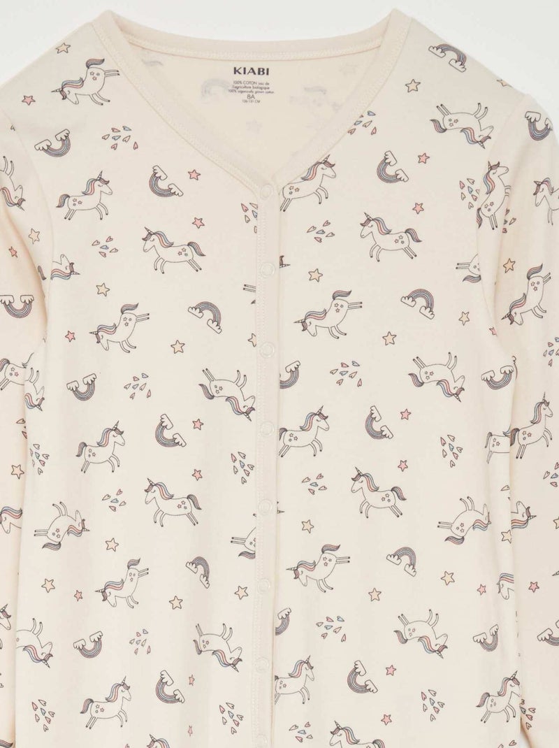 Combinaison avec ouvertures à pressions - So Easy Crème - Kiabi