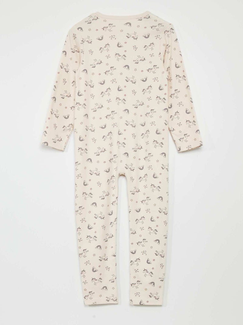 Combinaison avec ouvertures à pressions - So Easy Crème - Kiabi