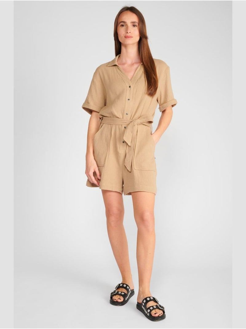 Combinaison AYOTE short 'Le Temps Des Cerises' Marron - Kiabi