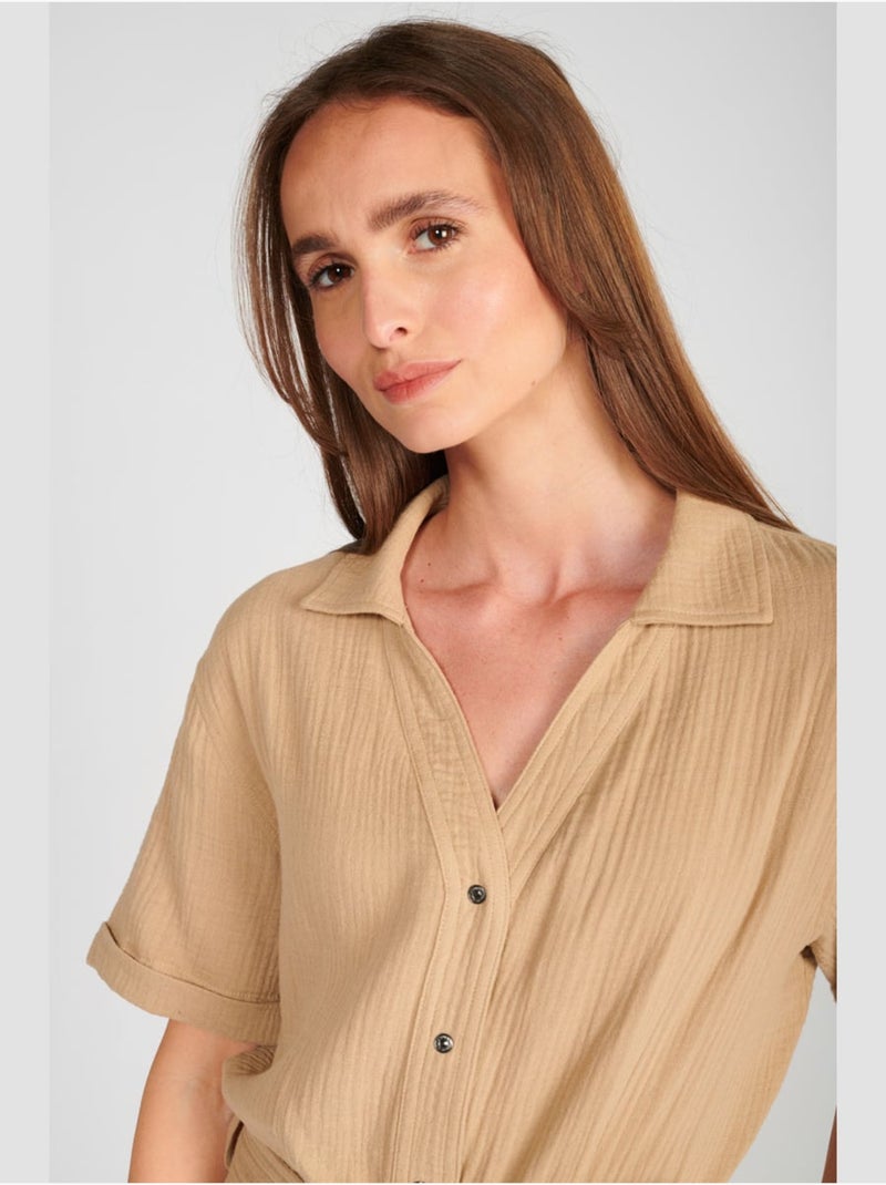 Combinaison AYOTE short 'Le Temps Des Cerises' Marron - Kiabi