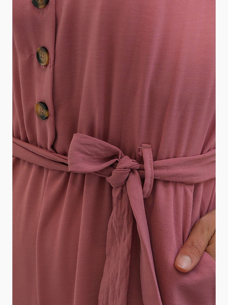 Combinaison ayrobin à manches courtes bdart Vieux rose - Kiabi
