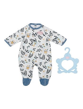Combinaison Baby Annabell feuilles bleues 43 cm