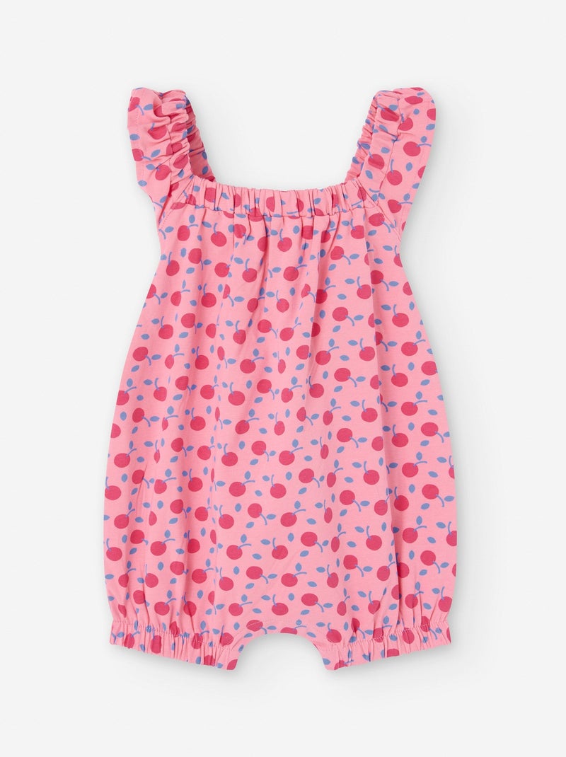Combinaison Baggy avec Motif de Cerises Rose - Kiabi