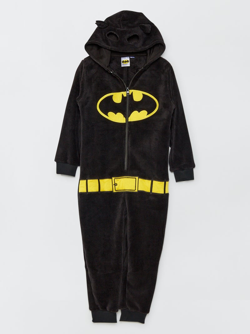 Combinaison 'Batman' en polaire noir - Kiabi