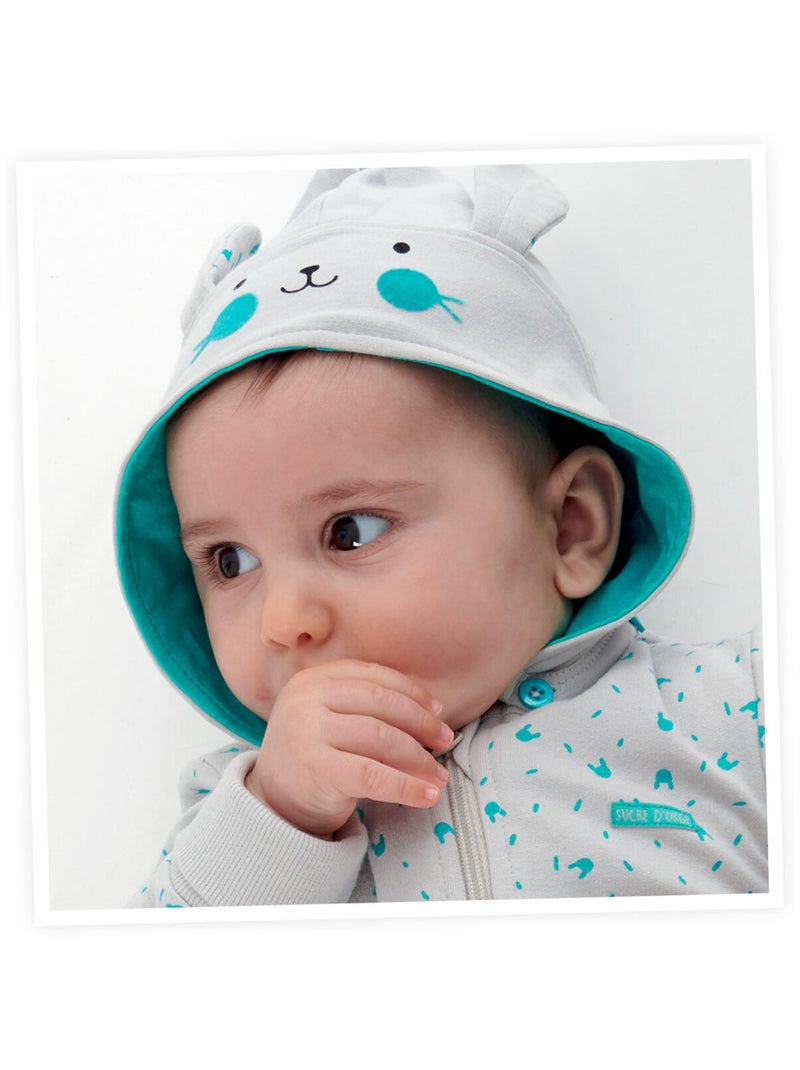 COMBINAISON BEBE 1/6 MOIS ALFREDO Gris - Kiabi