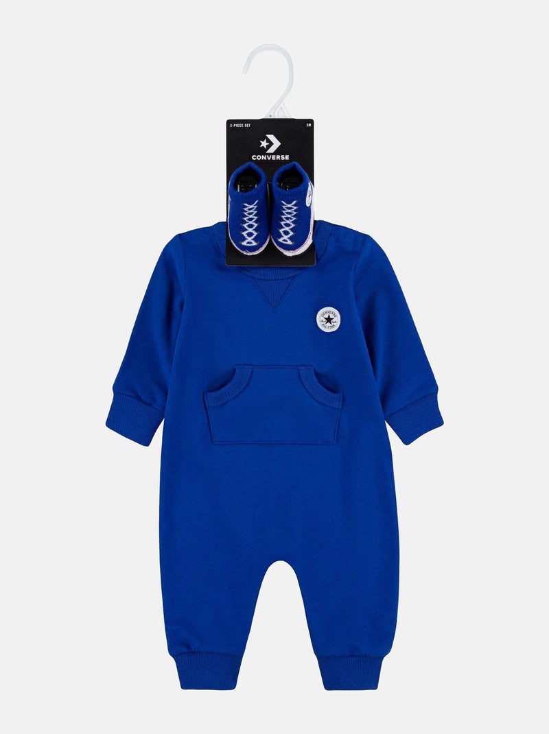 Combinaison bébé 2 pièces - Converse Bleu - Kiabi